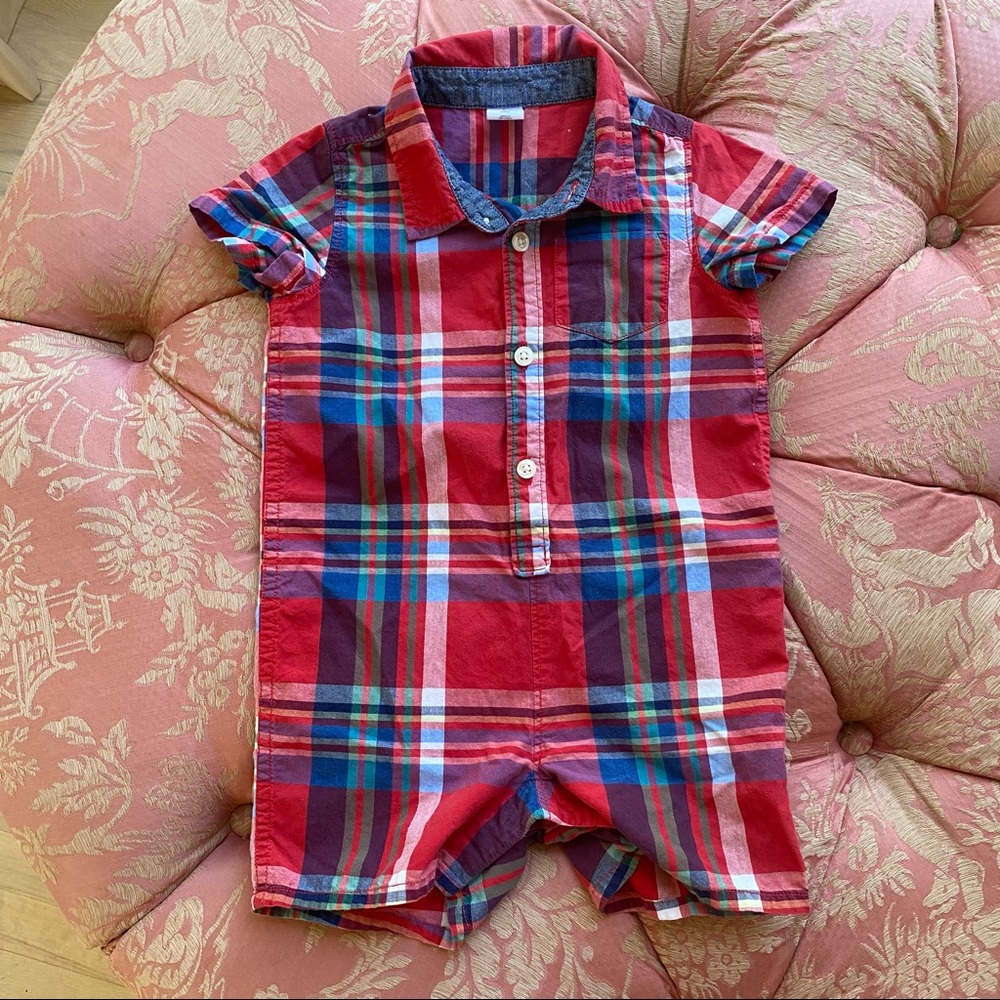 Baby Gap Plaid Romper